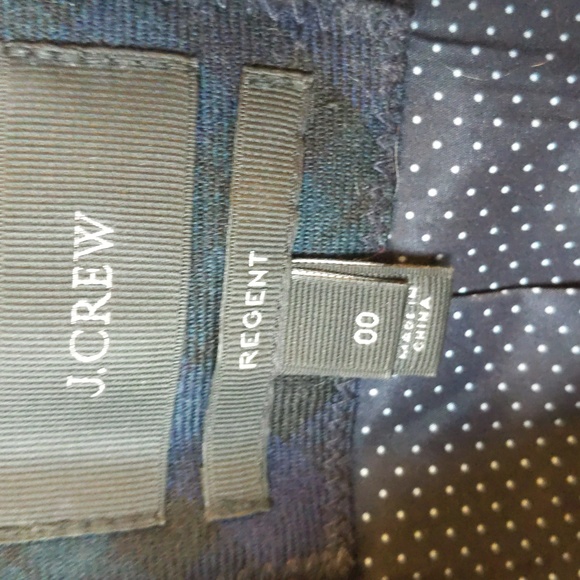 J Crew Black Watch Tartan Regent Blazer size 00 - Picture 10 of 11